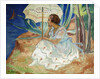 Young woman with an Umbrella, Saint Maxime; Jeune Fille a l'Ombrelle Saint-Maxime, c.1918 by Henri Lebasque