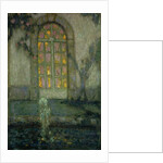 Glass Door onto the Garden; Porte Vitree sur le Jardin by Henri Eugene Augustin Le Sidaner