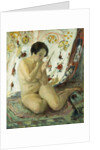 Nude Sat with a Mirror; Nu Assis au Miroir, 1925-1930 by Henri Lebasque