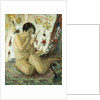 Nude Sat with a Mirror; Nu Assis au Miroir, 1925-1930 by Henri Lebasque