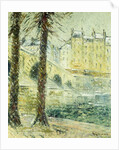 The Pont Marie in the Snow; Le Pont Marie, Effet de Neige, c.1926 by Gustave Loiseau