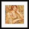 Woman with Hand to her Face; Femme de Face, Accoudee, 1919 by Pierre Auguste Renoir
