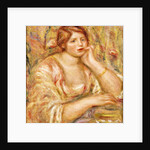 Woman with Hand to her Face; Femme de Face, Accoudee, 1919 by Pierre Auguste Renoir