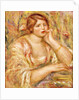 Woman with Hand to her Face; Femme de Face, Accoudee, 1919 by Pierre Auguste Renoir