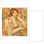 Woman with Hand to her Face; Femme de Face, Accoudee, 1919 by Pierre Auguste Renoir