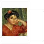 Young Woman with a Rose; Jeune Fille a la Rose, 1907 by Pierre Auguste Renoir