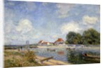 The Weir on the Loing at Saint-Mammes; Le Barrage du Loing a Saint-Mammes, 1885 by Alfred Sisley