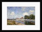 The Weir on the Loing at Saint-Mammes; Le Barrage du Loing a Saint-Mammes, 1885 by Alfred Sisley