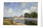 The Weir on the Loing at Saint-Mammes; Le Barrage du Loing a Saint-Mammes, 1885 by Alfred Sisley