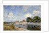 The Weir on the Loing at Saint-Mammes; Le Barrage du Loing a Saint-Mammes, 1885 by Alfred Sisley
