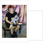 Girl with a Doll; Fillette a la Poupee, 1920 by Marie Clementine Valadon