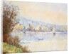 Boats on the Seine; Bateaux sur la Seine by Albert-Charles Lebourg