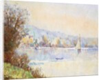 Boats on the Seine; Bateaux sur la Seine by Albert-Charles Lebourg