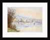 Boats on the Seine; Bateaux sur la Seine by Albert-Charles Lebourg