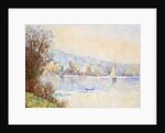 Boats on the Seine; Bateaux sur la Seine by Albert-Charles Lebourg