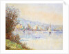 Boats on the Seine; Bateaux sur la Seine by Albert-Charles Lebourg
