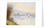 Boats on the Seine; Bateaux sur la Seine by Albert-Charles Lebourg