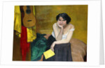 Woman and Guitar; Femme et Guitare, 1913 by Felix Edouard Vallotton