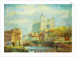 Amiens Cathedral in Autumn Sun; Cathedrale d'Amiens: Effet De Soleil Automne, 1910 by Albert-Charles Lebourg