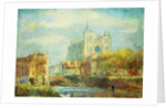 Amiens Cathedral in Autumn Sun; Cathedrale d'Amiens: Effet De Soleil Automne, 1910 by Albert-Charles Lebourg