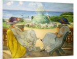 Two Young Women on a Terrace by the Sea; Deux Jeunes Filles sur une Terrasse en Face la Mer, 1922 by Henri Lebasque