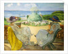 Two Young Women on a Terrace by the Sea; Deux Jeunes Filles sur une Terrasse en Face la Mer, 1922 by Henri Lebasque