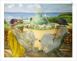 Two Young Women on a Terrace by the Sea; Deux Jeunes Filles sur une Terrasse en Face la Mer, 1922 by Henri Lebasque