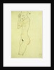 Standing Nude; Stehender Akt, 1913 by Egon Schiele