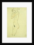 Standing Nude; Stehender Akt, 1913 by Egon Schiele