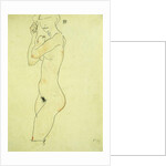 Standing Nude; Stehender Akt, 1913 by Egon Schiele