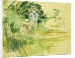 Children by the Side of a Lake; Enfants au Bord du Lac, 1894 by Berthe Morisot
