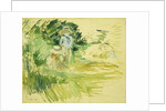Children by the Side of a Lake; Enfants au Bord du Lac, 1894 by Berthe Morisot