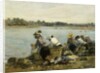 Washerwomen at la Torque; Les Lavandieres a la Touque by Eugene Louis Boudin