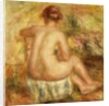 Seated Female Nude, View from behind; Femme nue assise, vue de dos, 1917 by Pierre Auguste Renoir