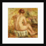 Seated Female Nude, View from behind; Femme nue assise, vue de dos, 1917 by Pierre Auguste Renoir