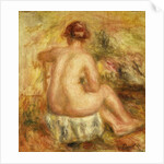 Seated Female Nude, View from behind; Femme nue assise, vue de dos, 1917 by Pierre Auguste Renoir