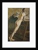 Nude Boy Standing; Stehender Knabenakt by Christian Rohlfs