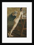 Nude Boy Standing; Stehender Knabenakt by Christian Rohlfs