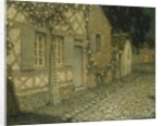 The Gardener's House in the Moonlight, Gerberoy; La Maison du Jardinier au Clair de Lune, Gerberoy, 1926 by Henri Eugene Augustin Le Sidaner