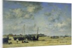 The Beach at Berck; La Plage de Berck, 1878 by Eugene Louis Boudin