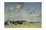 The Beach at Berck; La Plage de Berck, 1878 by Eugene Louis Boudin