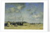 The Beach at Berck; La Plage de Berck, 1878 by Eugene Louis Boudin
