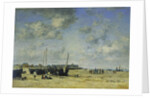 The Beach at Berck; La Plage de Berck, 1878 by Eugene Louis Boudin