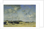 The Beach at Berck; La Plage de Berck, 1878 by Eugene Louis Boudin