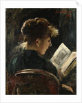 Woman reading, 1888 by Lovis (1858-1925) Corinth