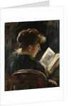 Woman reading, 1888 by Lovis (1858-1925) Corinth