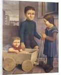 Three Children; Drei Kinder, 1926 by Georg Schrimpf
