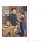 Three Children; Drei Kinder, 1926 by Georg Schrimpf