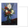 Vase of Flowers with Gladiola and Dahlias; Blumenvase mit Gladiolen und Dahlien by Oskar Schlemmer