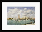 Venice, Campanile, St Mark's View of the Canal from San Giorgio; Venise, Le Campanile, Vue du Canal San Marco prise de San Giorgio, 1895 by Eugene Louis Boudin